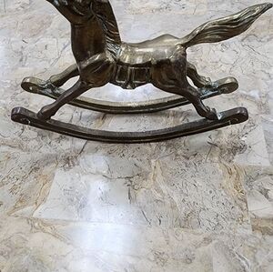 Bronze Rocking Horse Sculpture